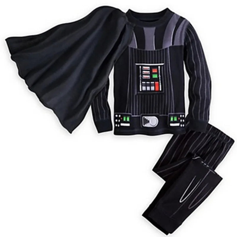 Avengers Superhero Pajama Set — Boys Long Sleeve Spider-Man & Iron Man Nightwear Cosplay Costume