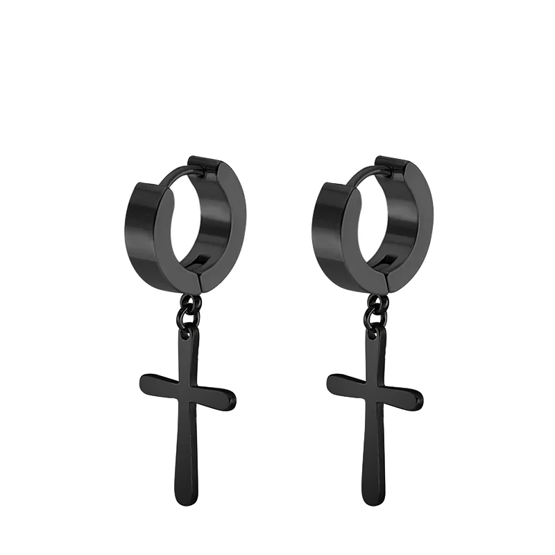 Punk Stainless Steel Stud Earrings - Edgy and Stylish - Premium earrings from Lizard Vigilante - Just $19.88! Shop now at Lizard Vigilante