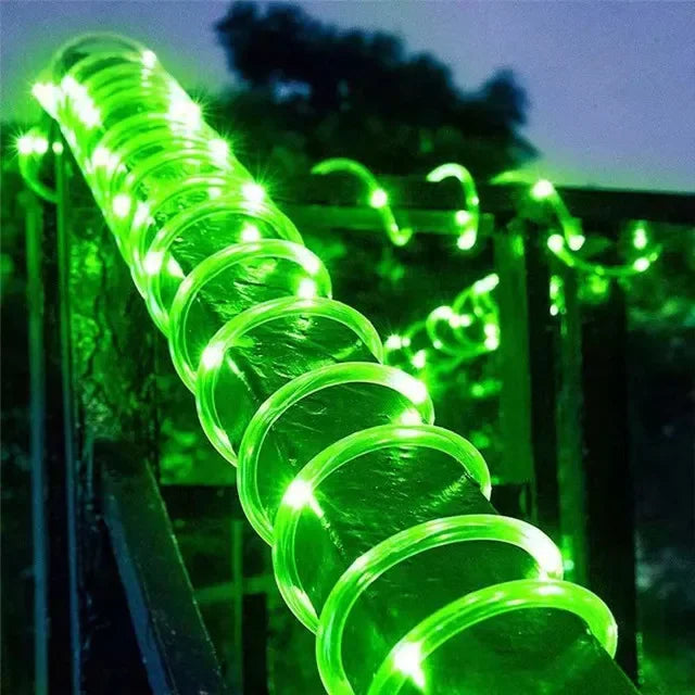 Solar Tube Rope LED Light – Outdoor Garden Christmas Decoration Garland - Premium lighting from Lizard Vigilante - Just $18.99! Shop now at Lizard Vigilante