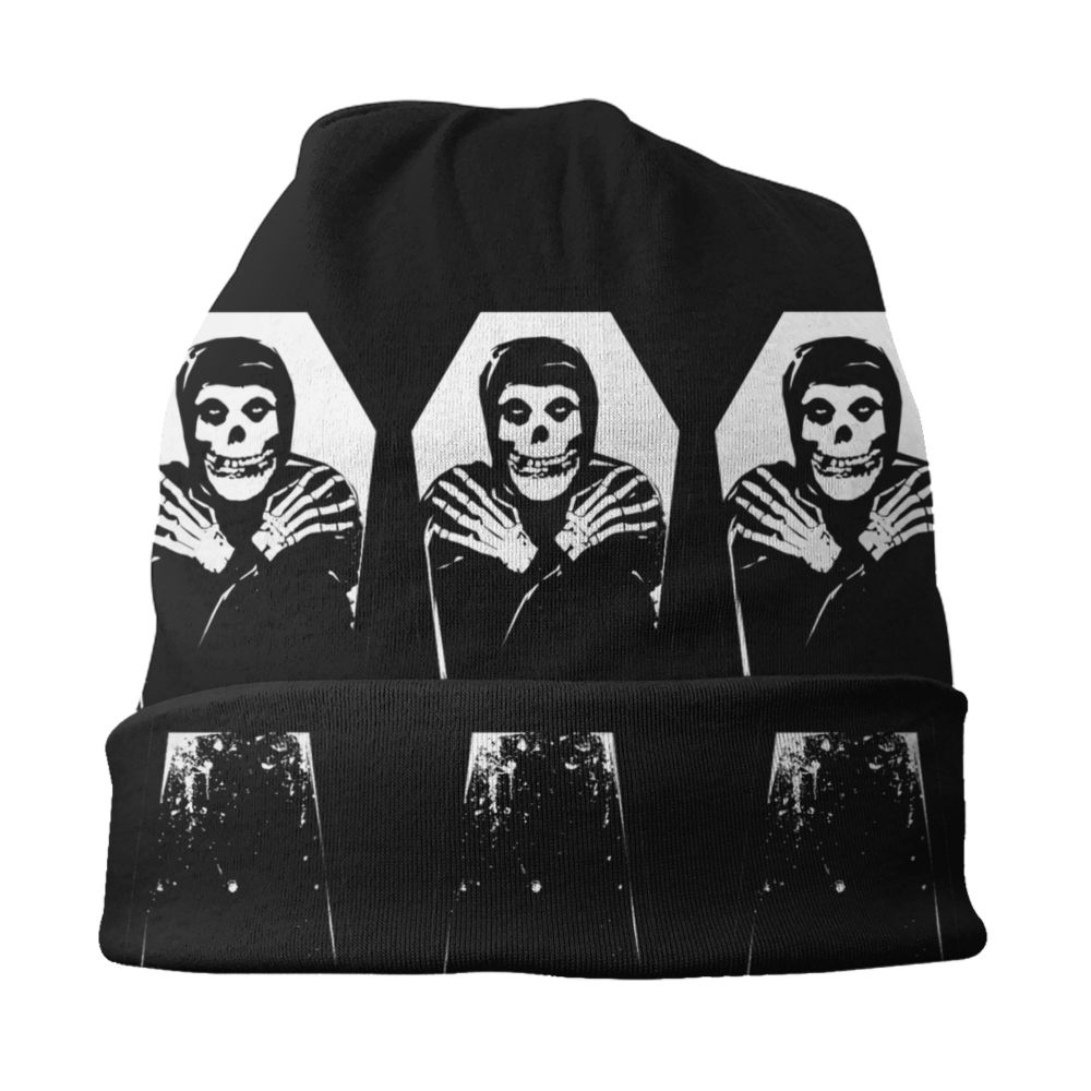 Misfits Horror Punk Rock Knit Beanie – Unisex Winter Skull Cap for Men & Women - Premium beanie from dsers - Just $19.99! Shop now at Lizard Vigilante