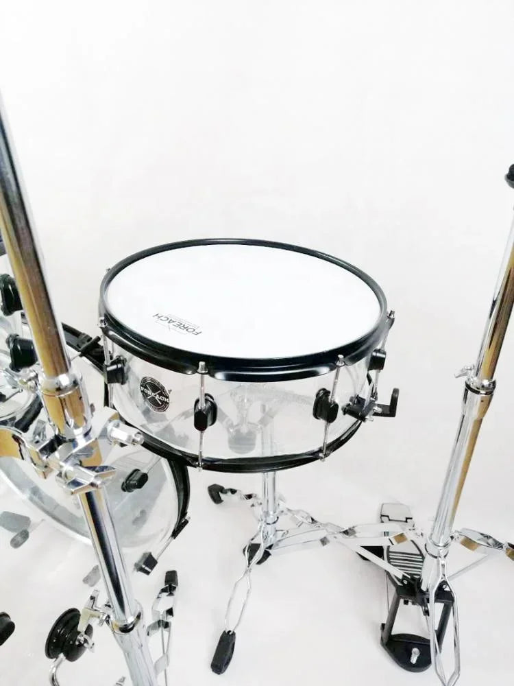 Transcendent Resonance Seamless Clear Crystal Acrylic Drum Set – 5-Piece, Durable & Stunning Design, Perfect for Performances - Premium drum kit from Lizard Vigilante - Just $1282.99! Shop now at Lizard Vigilante