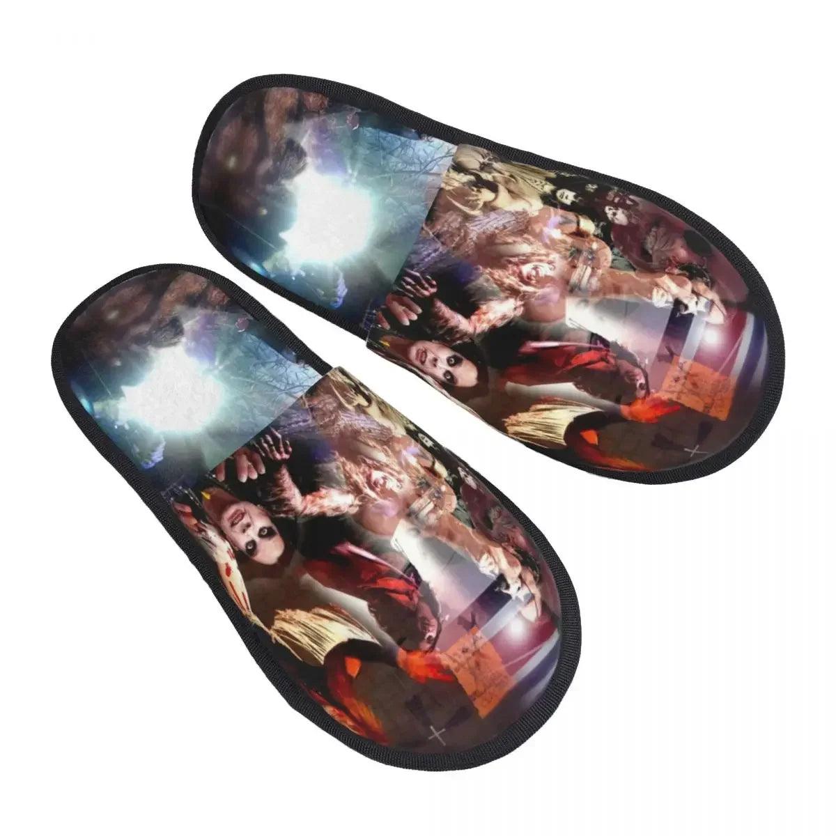 Calling all Ozzyheads! Cozy Ozzy Osbourne Faux Fur Slippers - Premium  from Lizard Vigilante - Just $22.99! Shop now at Lizard Vigilante