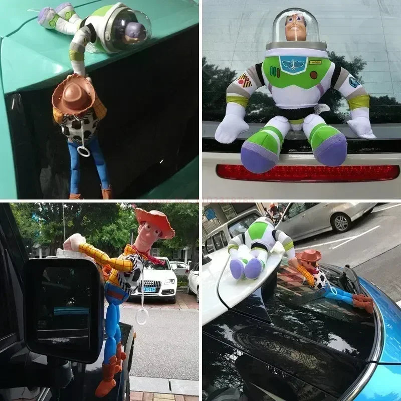 Toy Story Buzz Lightyear and Woody Plush Dolls - Car Exterior Decoration & Hang Toy - Premium dolls from Lizard Vigilante - Just $30.99! Shop now at Lizard Vigilante