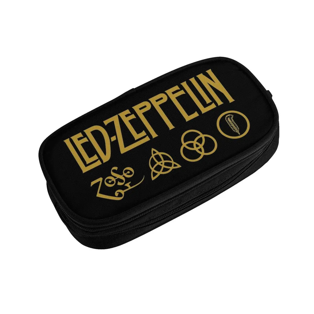 Led Zeppelin Pencil Case Large-capacity Heavy Metal Music Band Office Accessories Double Layer Pencil Case Stationery - Premium pencil case from Lizard Vigilante - Just $19.99! Shop now at Lizard Vigilante