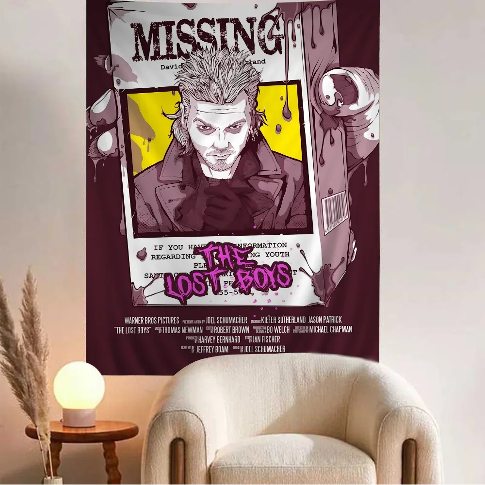 Lost Boys 1987 Movie Hippie Wall Hanging Tapestries Art Science Fiction Room Home Decor Kawaii Room Decor - Premium  from Lizard Vigilante - Just $11.99! Shop now at Lizard Vigilante