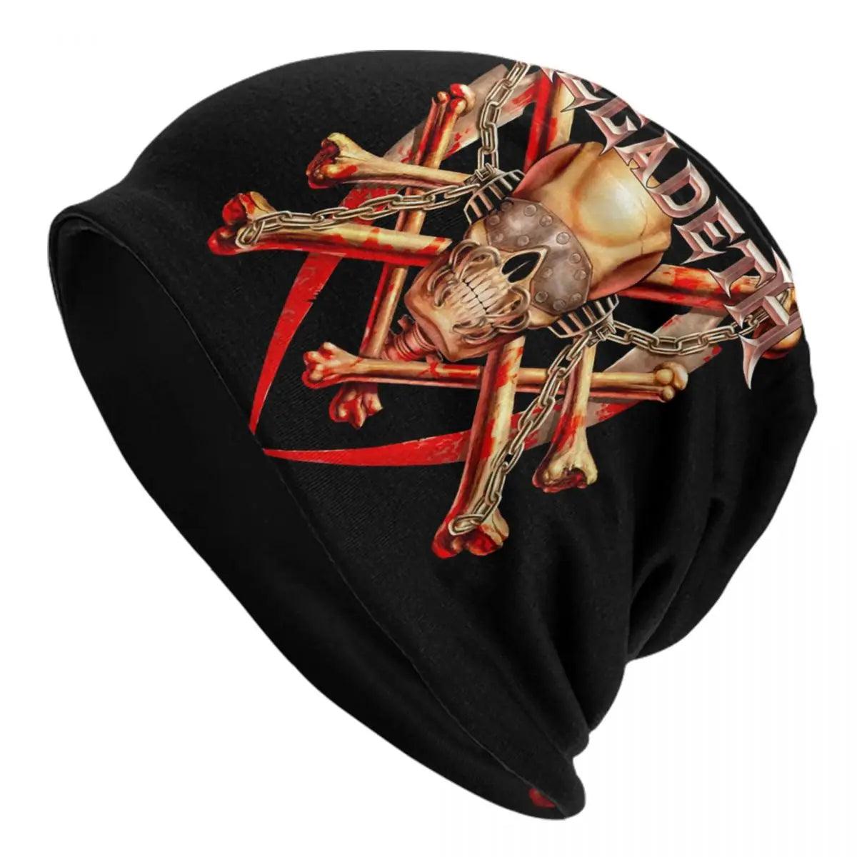 Heavy Metal Rock Megadeths Print Beanie Cap Unisex Winter Warm Bonnet Homme Knit Hats Fashion Ski Skullies Beanies Hats For - Lizard Vigilante