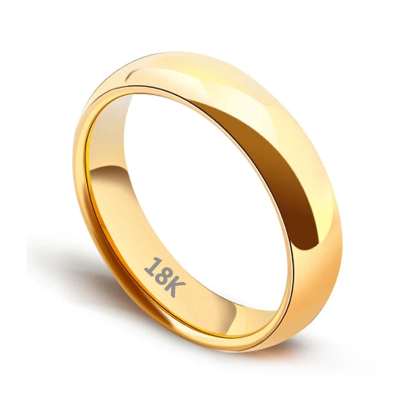 Simple Promise Ring | Unisex Stainless Steel Gold Ring | Wedding Band - Premium ring from Lizard Vigilante - Just $38.88! Shop now at Lizard Vigilante