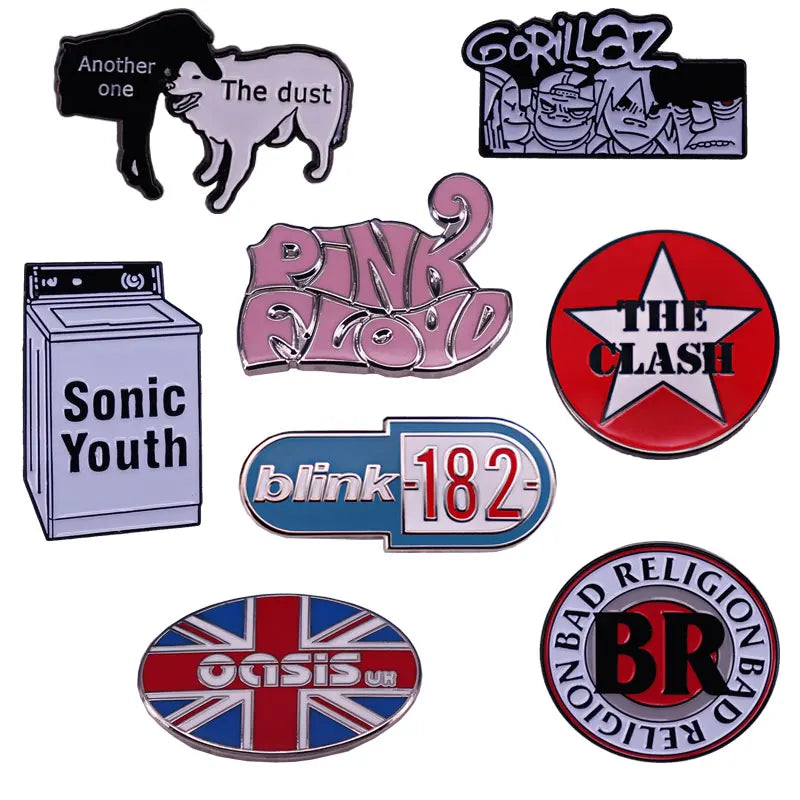 Rock Music Group Badge Classic Punk Alt Rock Band Logo Pin Metal Lapel Accessories Hoodie Bag Decoration Singers Choir Fan Gift - Premium patch from Lizard Vigilante - Just $3.99! Shop now at Lizard Vigilante