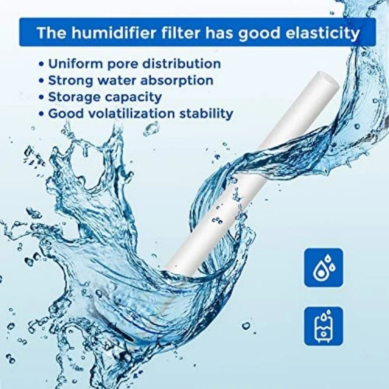 30 Pcs/Pack Humidifier Filter Cotton Refill Travel Mini Humidifier Filters Sticks Car Humidifier Replacement Parts