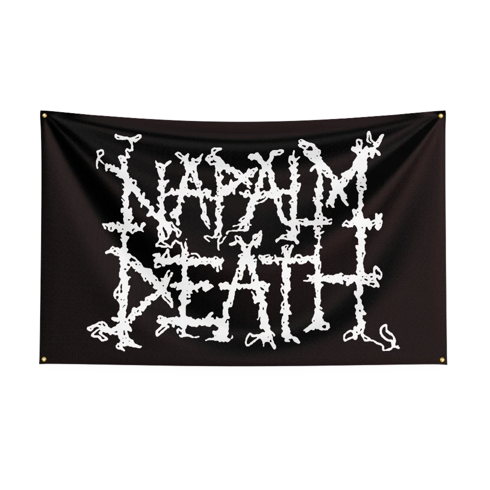 Napalm Death Rock Band Flag – 3x5 Ft Heavy Metal Polyester Digital Printed Banner for Wall & Outdoor Decoration - Premium flag from Lizard Vigilante - Just $15.99! Shop now at Lizard Vigilante