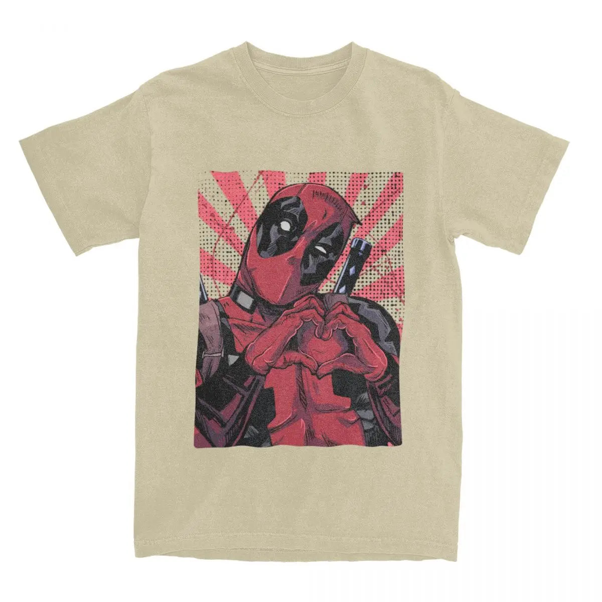 Deadpool Hand Heart TShirt for Men Women Cotton Comic Book Fashion Unisex Tee ONeck Short Sleeve T Shirt summer casual Clothes cool tee - Premium t-shirt from Lizard Vigilante - Just $24.39! Shop now at Lizard Vigilante