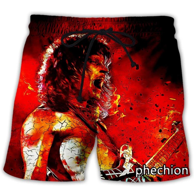 Men/Women Van Halen Band 3D Printed Casual Shorts Streetwear Men Loose Sporting Shorts L141 - Premium  from Lizard Vigilante - Just $26.99! Shop now at Lizard Vigilante