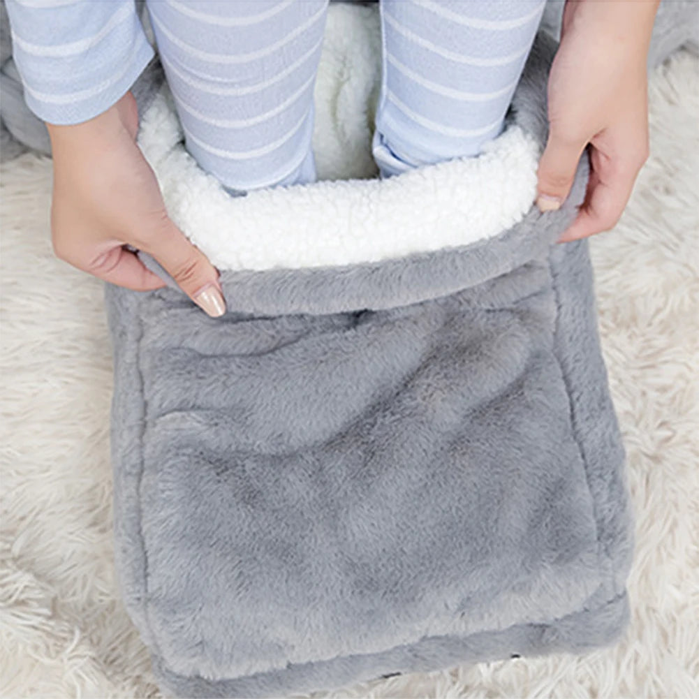 Lizard Vigilante “Molten Sole” Electric Foot Furnace – USB-Heated Double Plush Slippers for Arctic Souls - Premium slippers from dsers - Just $32.99! Shop now at Lizard Vigilante