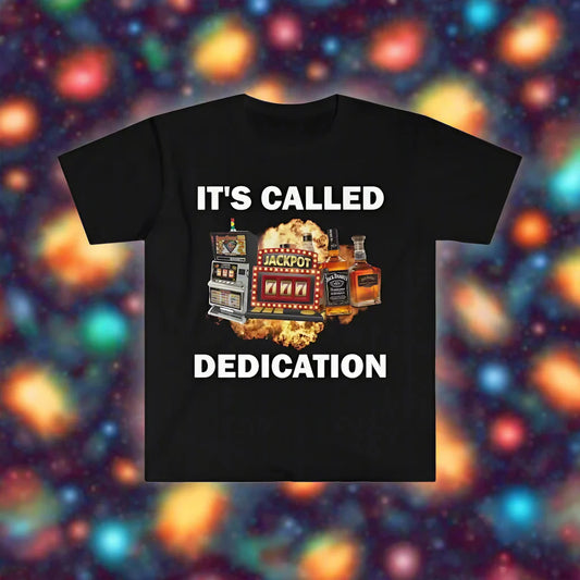 It's Called Dedication T-Shirt – Hilarious Humor for the Alcoholic, Gambling, and Addiction Enthusiast - Premium T-Shirt from Lizard Vigilante - Just $23.88! Shop now at Lizard Vigilante