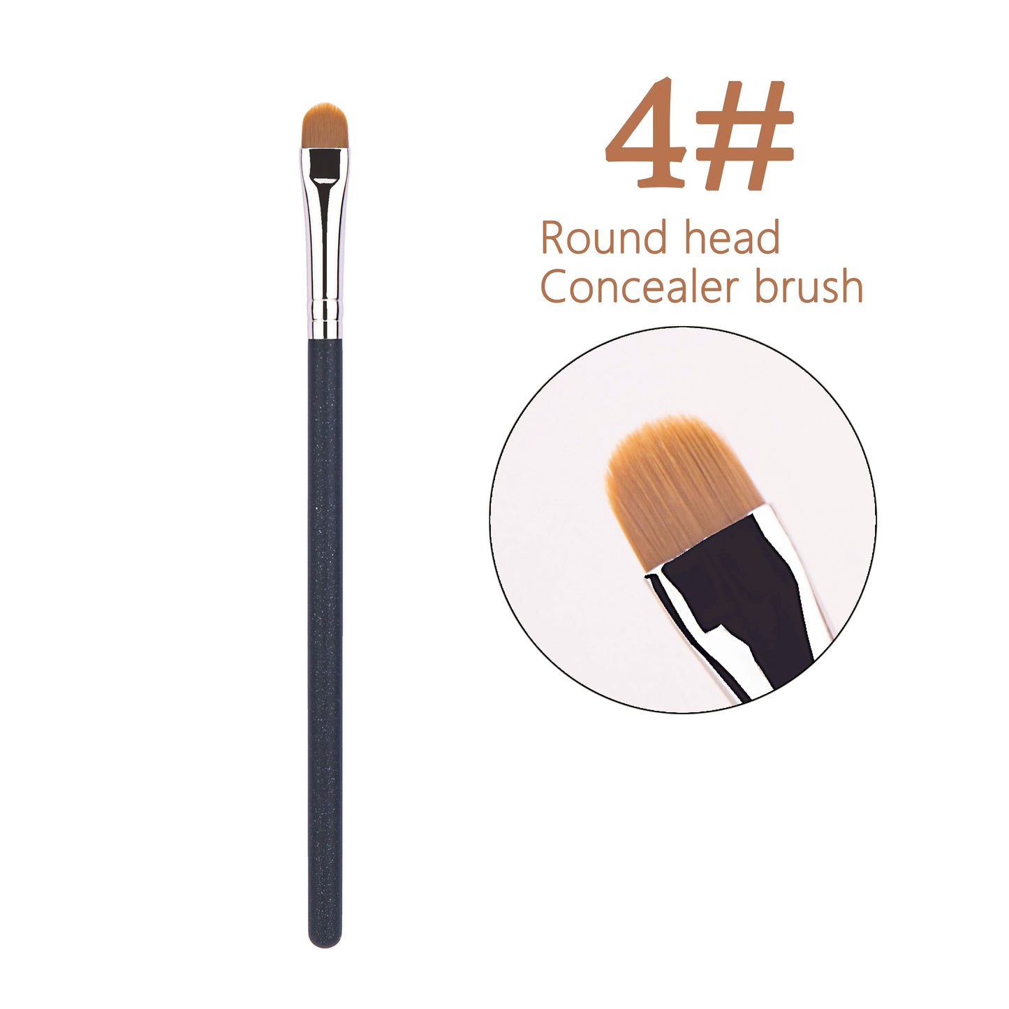 New Ultra-thin Foundation Brush Pointed Precise Foundation Concealer Blending Brush Facial Liquid Foundation Makeup Tool