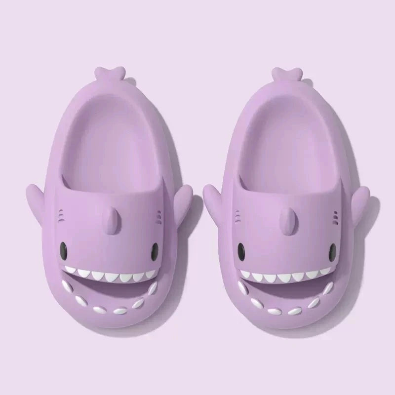 Summer Women Shark Slides Couple Beach Sea Flip Flops Cute Kids Shark Slippers Non-slip Men Indoor Outdoor Sandals - Premium  from Lizard Vigilante - Just $13.99! Shop now at Lizard Vigilante