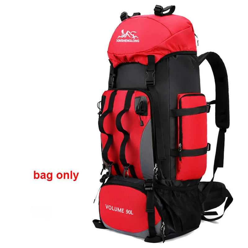 90L Waterproof Hiking Backpack – Durable Trekking Rucksack for Men & Women – Perfect for Outdoor Adventures - Premium backpack from Lizard Vigilante - Just $53.88! Shop now at Lizard Vigilante