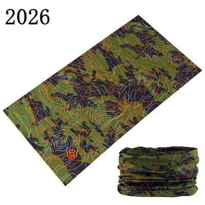 Camouflage Seamless Magic Bandana Buffs Neck Gaiter Paisley Headband Cycling Fishing Tube Face Shield Men Women Scarf Mask Cap - Premium neck gaiter from Lizard Vigilante - Just $5.99! Shop now at Lizard Vigilante