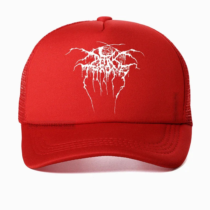 Into the Abyss: Darkthrone Baseball Cap - Premium Baseball cap from Lizard Vigilante - Just $23.88! Shop now at Lizard Vigilante