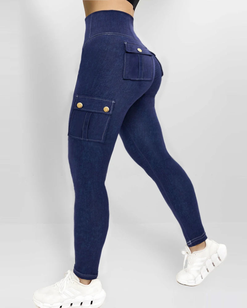 Sky-High Confidence Skinny Jeans – High-Waist, Sleek, and Effortlessly Chic - Premium jeans from Lizard Vigilante - Just $7.99! Shop now at Lizard Vigilante
