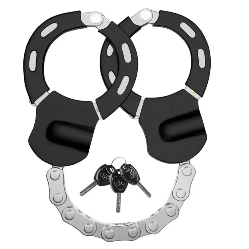 Heavy Duty Security Lock - Anti-Theft Alloy Steel Handcuff Lock for Scooters, Bicycles, Prams, E-Scooters, and Motorcycles - Premium handcuffs from Lizard Vigilante - Just $43.88! Shop now at Lizard Vigilante