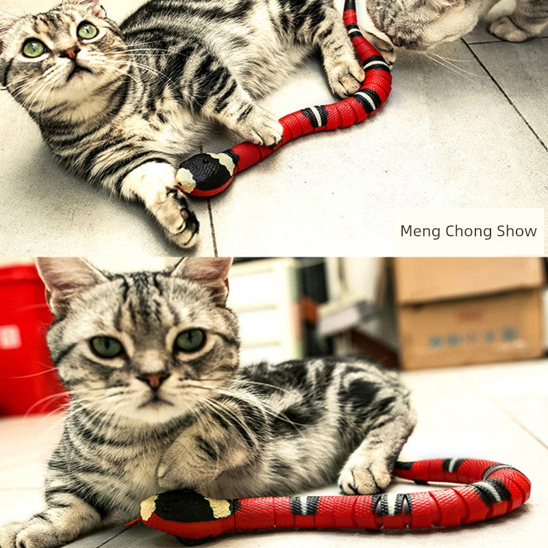 Cat Toy Snake - Electric Automatic Self-Hi Teaser for Cats, Interactive Pet Toy for Kittens and Adult Cats - Premium  from Lizard Vigilante - Just $11.88! Shop now at Lizard Vigilante