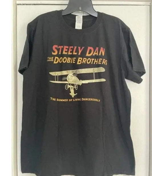 Steely Dan & Doobie Brothers 2018 Tour T-Shirt | Reprinted Gift for Fans | Casual Cotton Tee - Premium T-Shirt from Lizard Vigilante - Just $27.99! Shop now at Lizard Vigilante