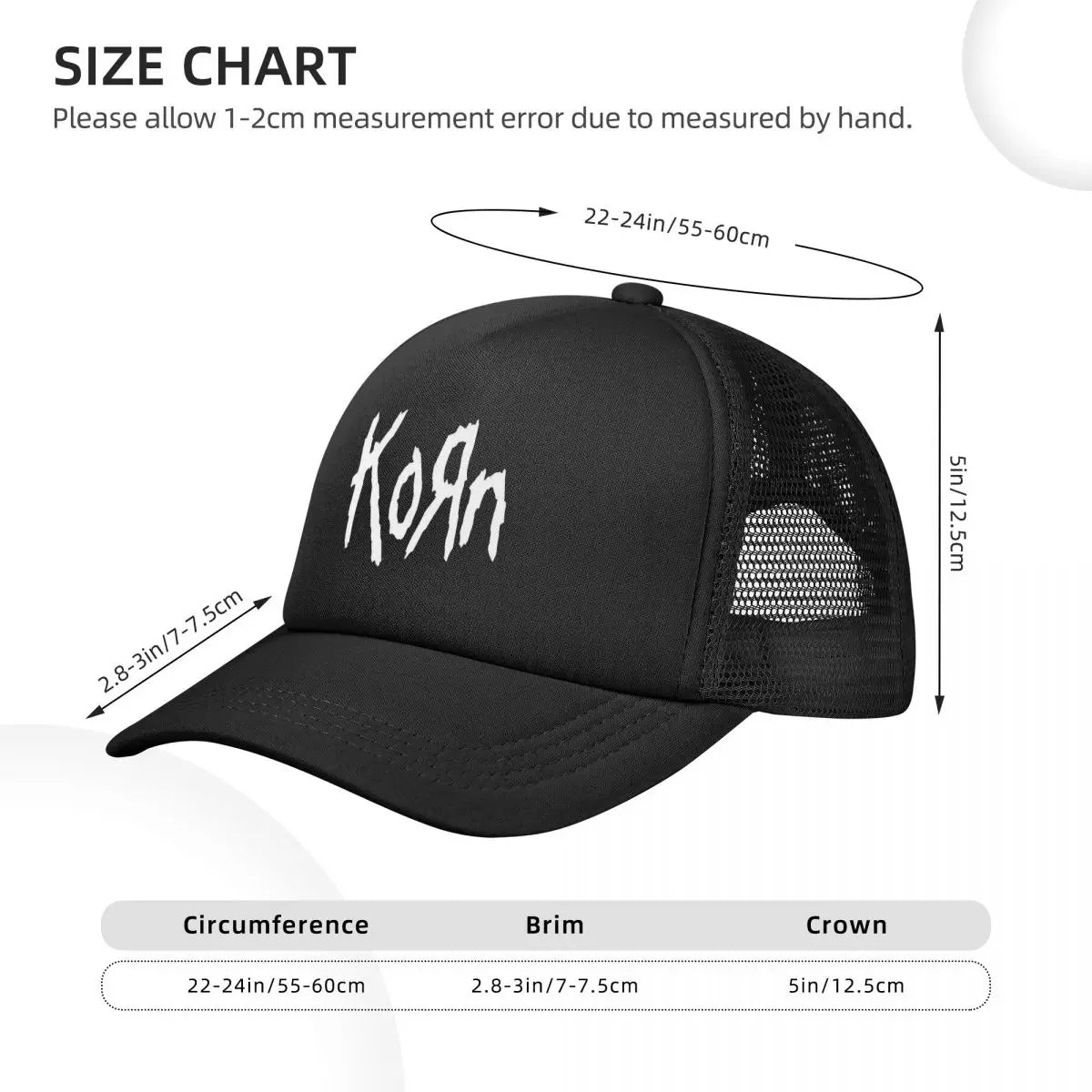 Korn Music Concert Trucker Hat – Unisex Adjustable Snapback Cap for Rock Fans - Premium hat from Lizard Vigilante - Just $23.88! Shop now at Lizard Vigilante