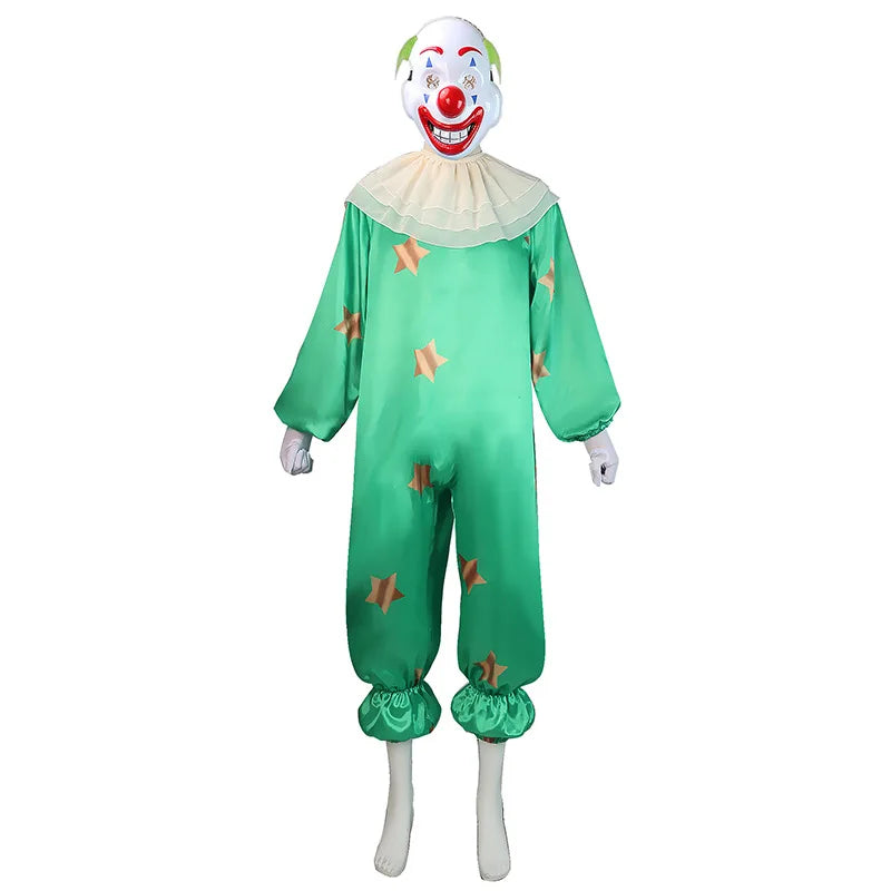 Funny Clown Cosplay Costume for Women & Men | Circus Clown Outfit with Mask & Gloves | Halloween Party & Stage Performance Jumpsuit - Premium costume from Lizard Vigilante - Just $42.99! Shop now at Lizard Vigilante