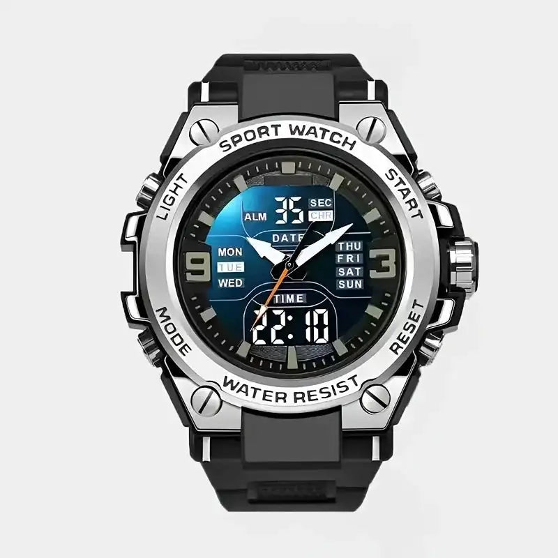 [Men's Digital Chronograph Watch] Multi-sport Chronograph Watch Men's Digital Quartz Watch With Alarm Luminous Date The Ideal Gi