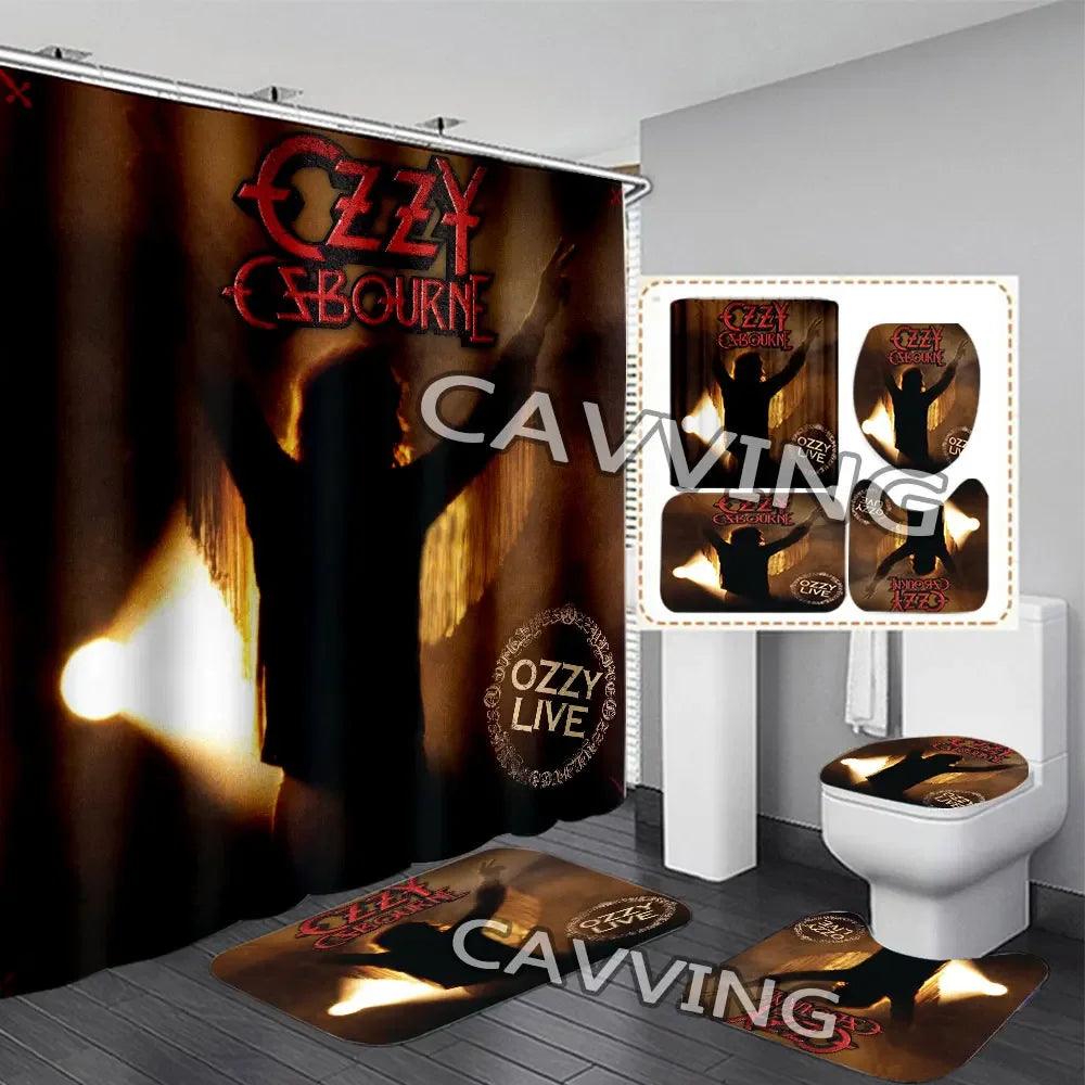 Headbang in the Bathroom: Ozzy Osbourne 3D Shower Curtain Set - Premium shower curtain from Lizard Vigilante - Just $34.99! Shop now at Lizard Vigilante