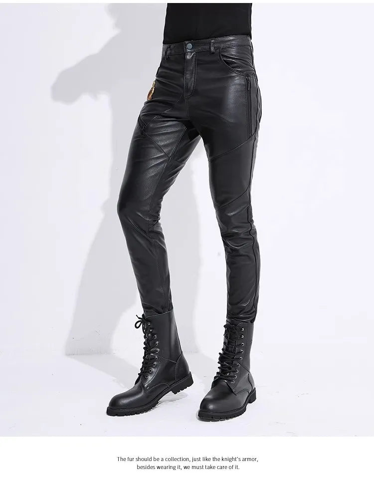 Iron Venom Sheepskin Ride-Lock Moto Pants — Genuine Leather Winter Armor for Street Kings