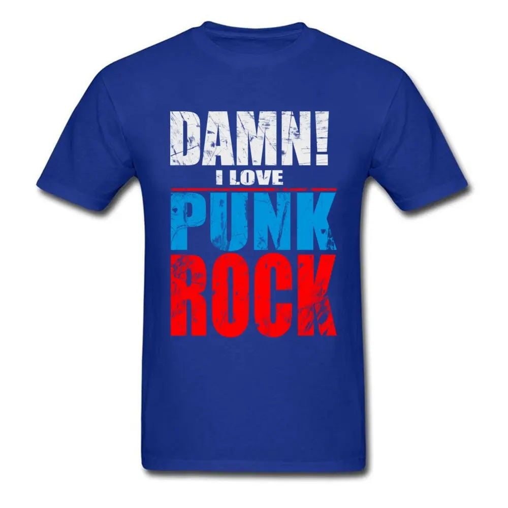 Damn I Love Punk Rock T Shirts Men Tee Shirt Men's - Premium t-shirt from Lizard Vigilante - Just $23.49! Shop now at Lizard Vigilante