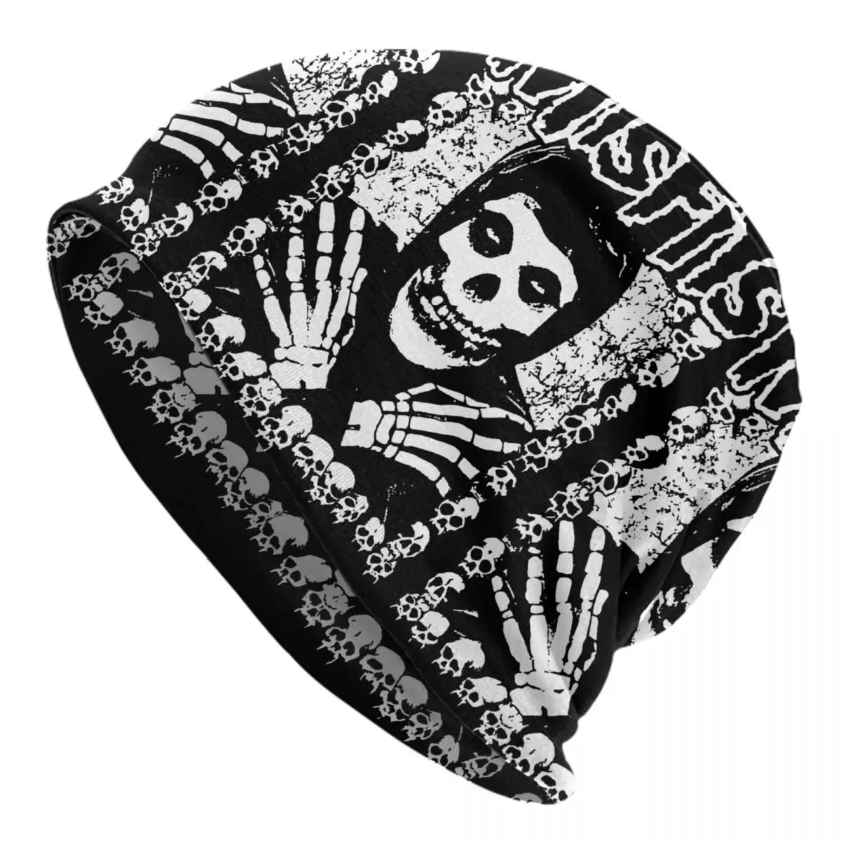 Custom Punk Rock Band Misfits Beanie - Unisex Winter Warm Knit Hat - Premium skull cap from Lizard Vigilante - Just $18.88! Shop now at Lizard Vigilante