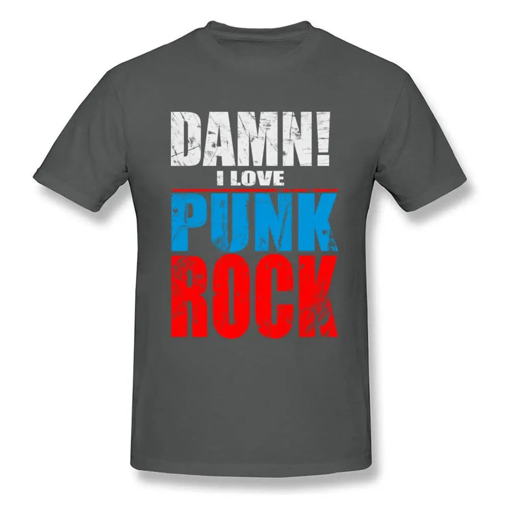 Damn I Love Punk Rock T Shirts Men Tee Shirt Men's - Premium t-shirt from Lizard Vigilante - Just $23.49! Shop now at Lizard Vigilante