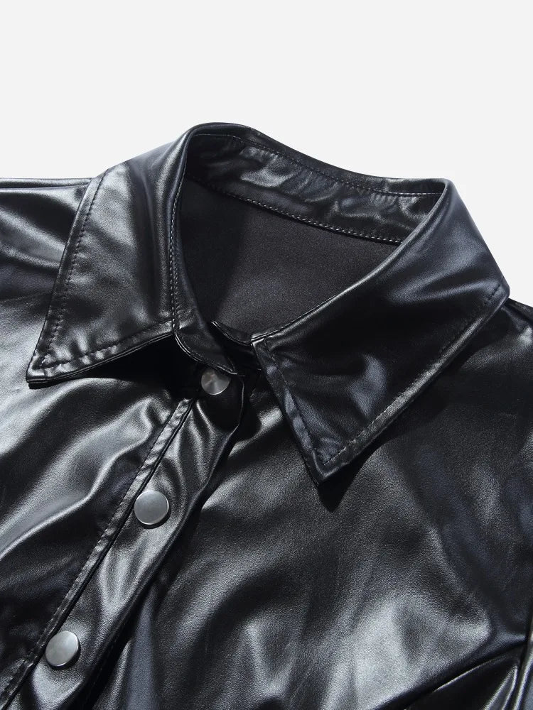 Lizard Vigilante x Cepelova Y2K Vixen Jetset: Summer Leather Club Short Set – Midnight Riot Print - Premium short set from dsers - Just $46.66! Shop now at Lizard Vigilante