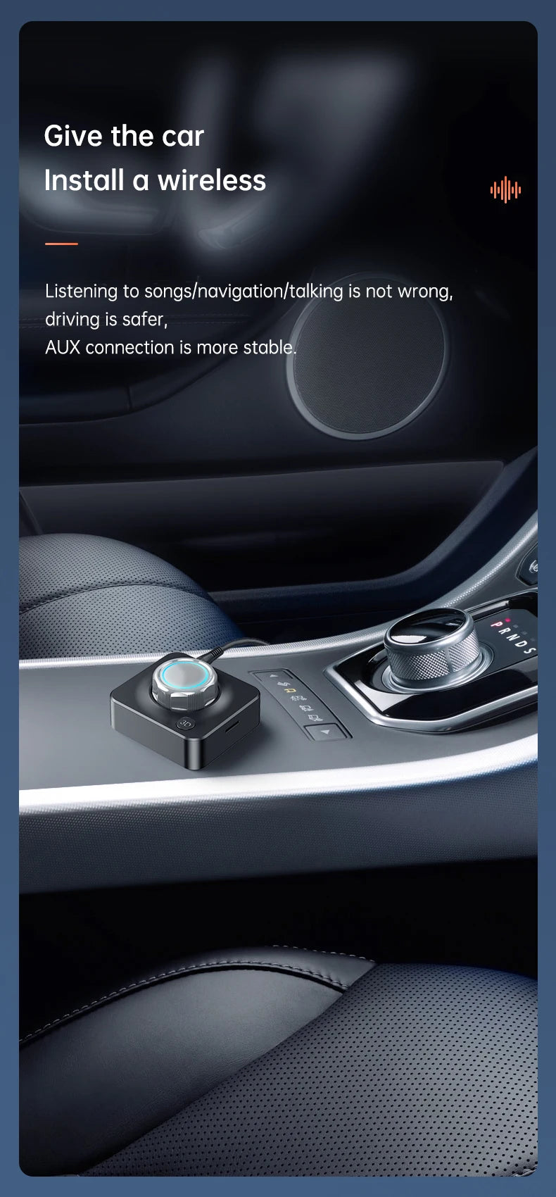 🎶 VAORLO Thunderlink 3D Bluetooth 5.0 Audio Receiver — Dual RCA + AUX HiFi Adapter with Surround Bass, SD Support & Auto Connect