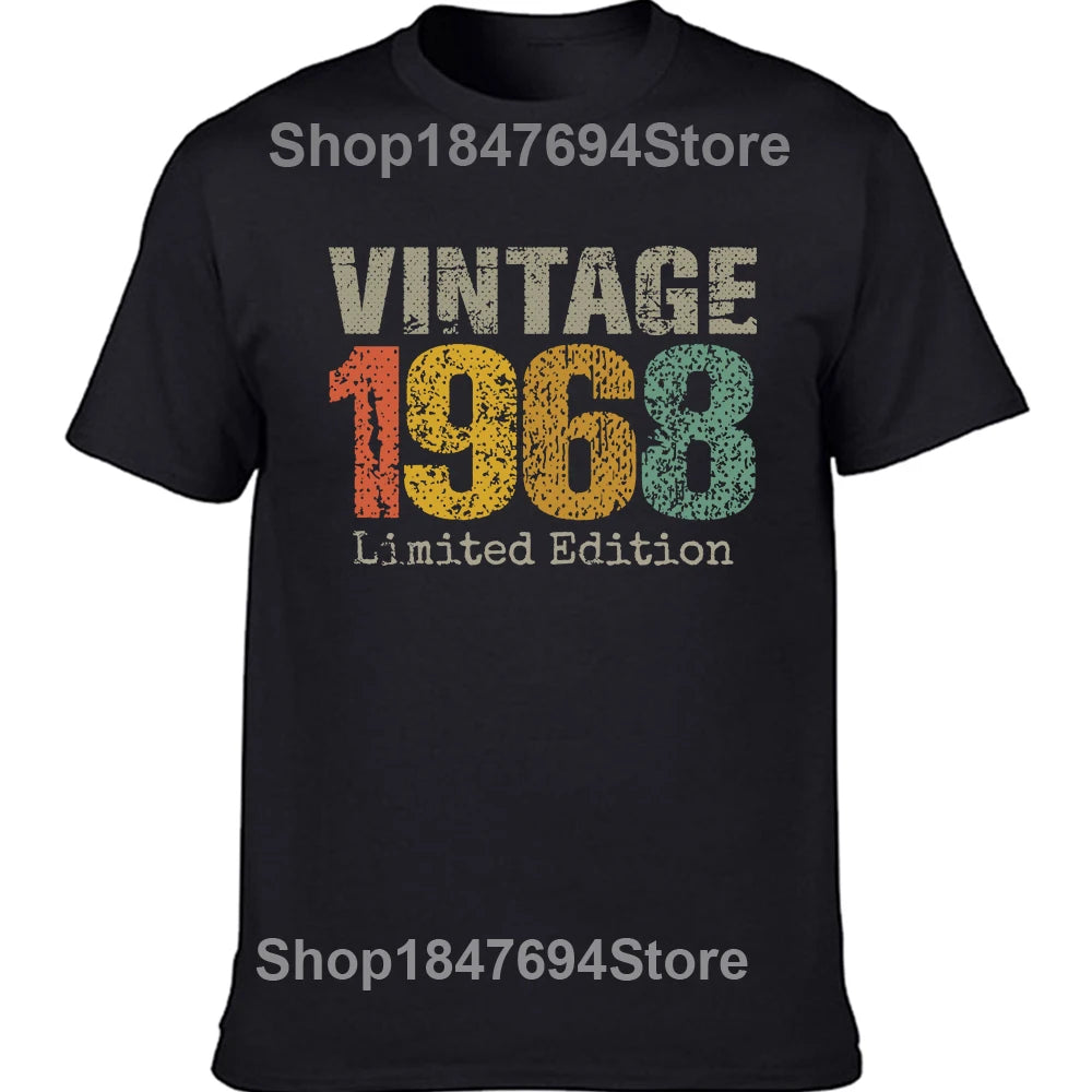 Original 1968 Vintage 56th Birthday Tee – Funny Cotton Graphic Shirt for Men, Retro Summer Streetwear Classic - Premium tee from dsers - Just $28.22! Shop now at Lizard Vigilante