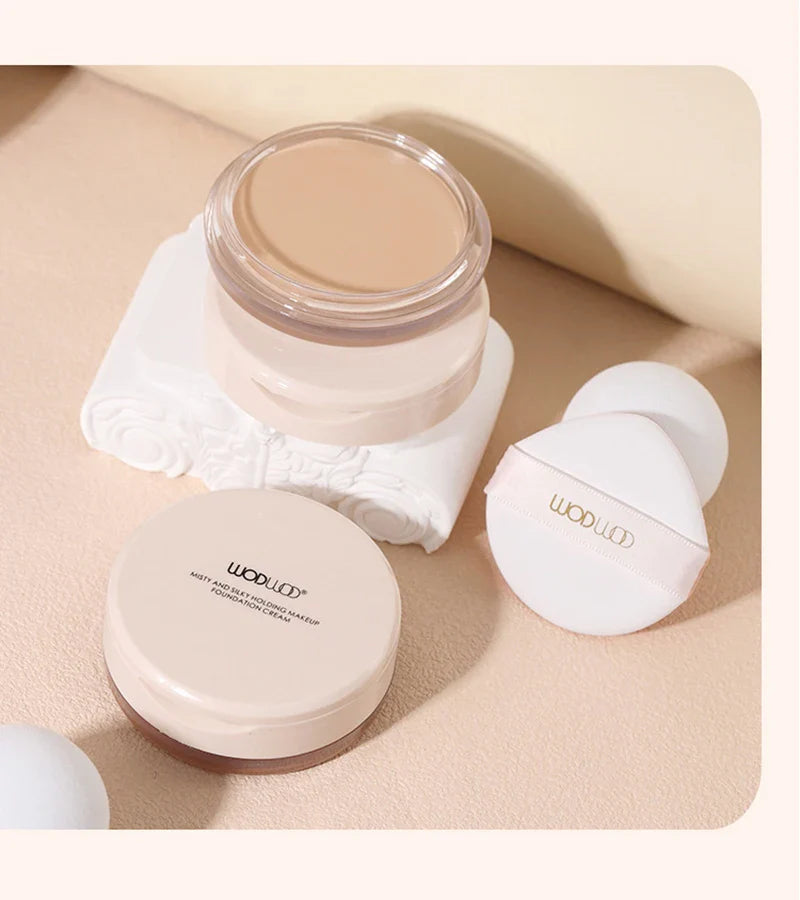 Mousse Foundation Cream Cushion Compact Moisturizing lasting Waterproofing Concealer High Coverage Foundation Korean Makeup Base