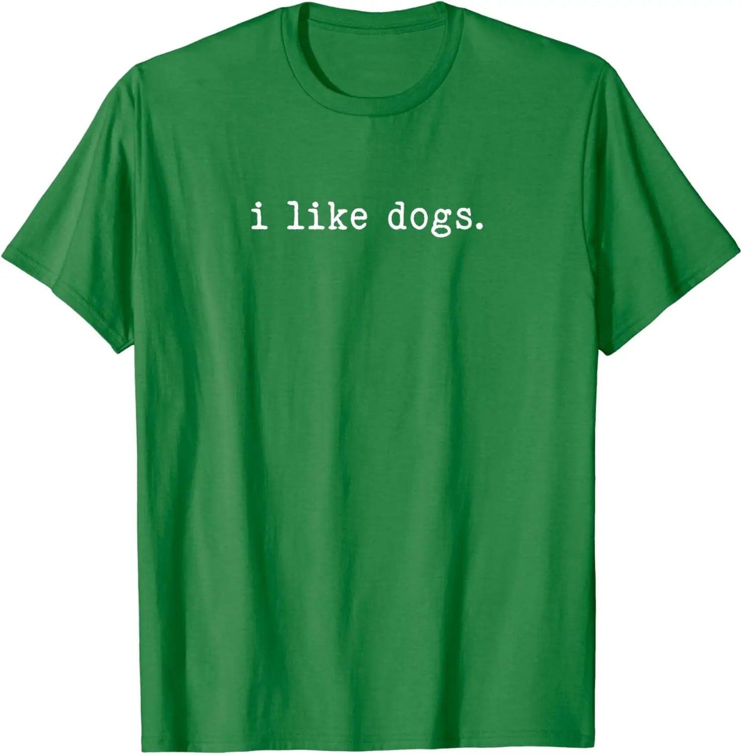 I Like Dogs Simple Minimalist Design Funny Graphic T-Shirt - Lizard Vigilante