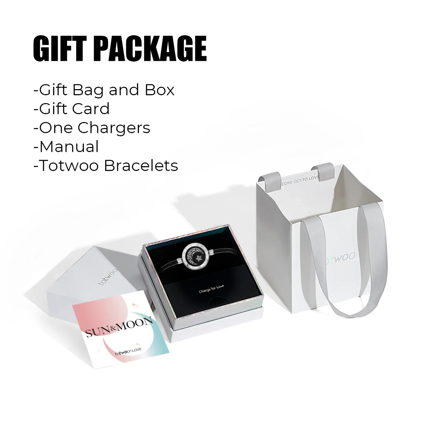 TOTWOO Touch Single Bracelet - Long Distance Touch Bracelet Light up and Vibration Relationship Love Baracelet Smart Jewelry