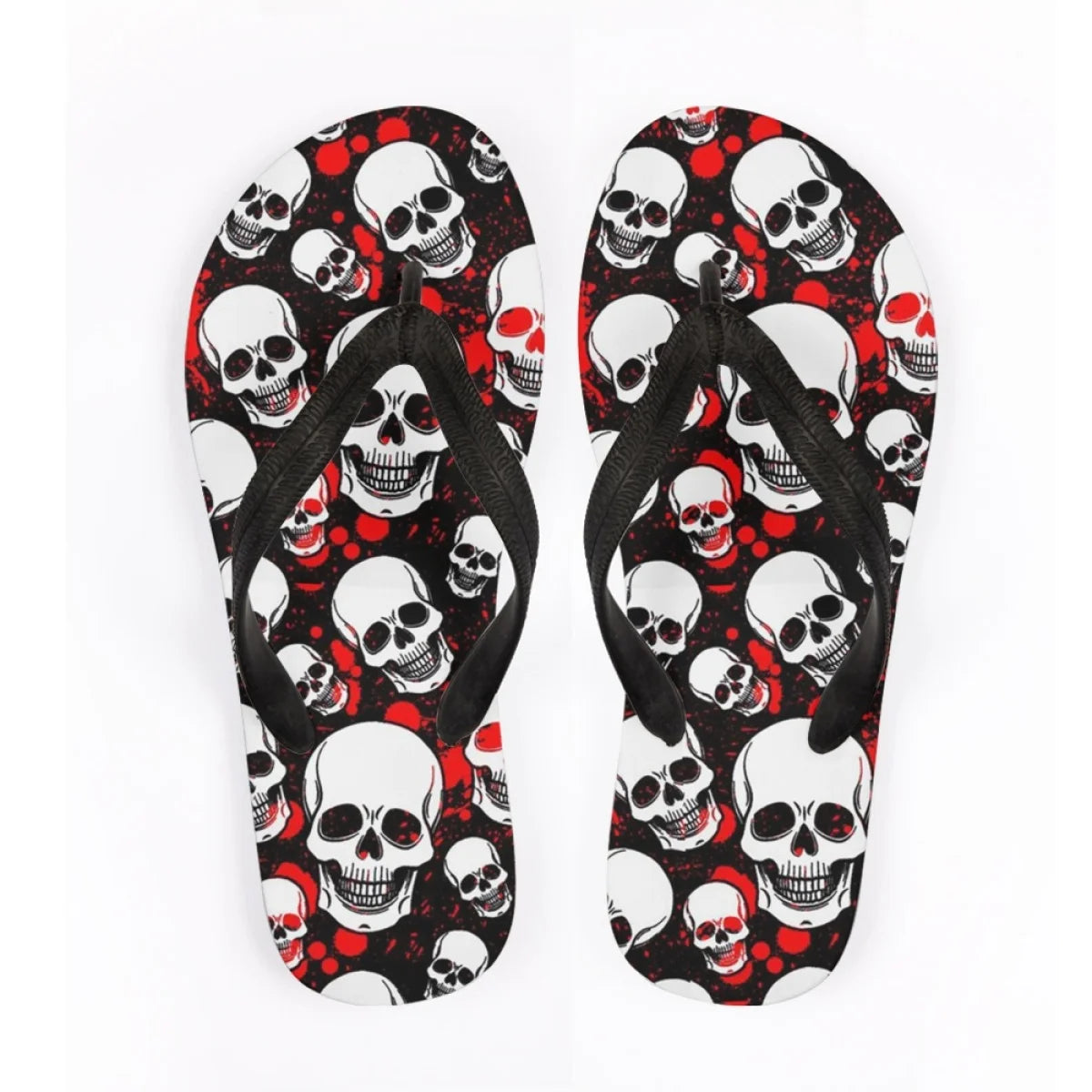 Men's Beach Skull Flip Flops Soft Non-Slip Summer Slippers Punk Hip Hop Sandals for Men & Boys - Premium sandals from Lizard Vigilante - Just $28.88! Shop now at Lizard Vigilante