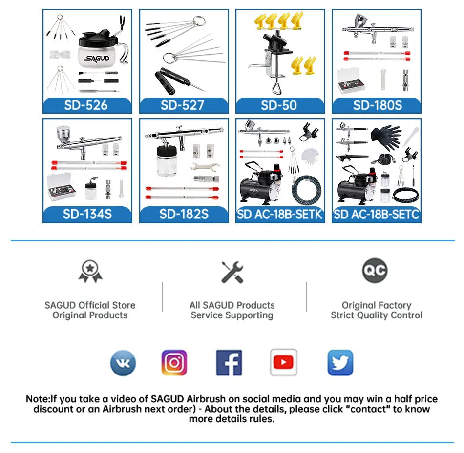 SAGUDIO 12-Color Airbrush Acrylic Paint Set 30ml Bottles Water-Based Waterproof Quick-Dry for Models, Shoes, Wood, Fabric, Leather - Premium paint from dsers - Just $83.38! Shop now at Lizard Vigilante