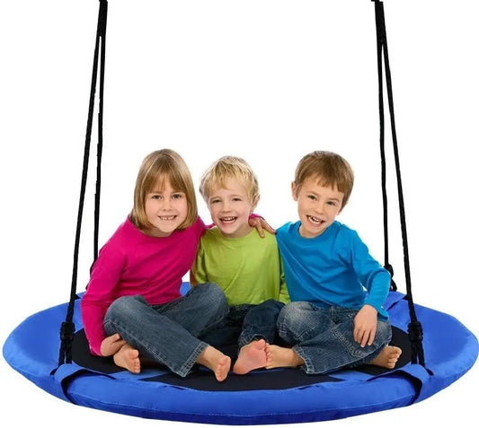 Tree Swing, 40 Inch Saucer Swing for Kids Outdoor, 700 lbs Weight Capacity Round Swing w/ 900D Waterproof Oxford Cloth, Adjustab - Premium  from Lizard Vigilante - Just $63.99! Shop now at Lizard Vigilante