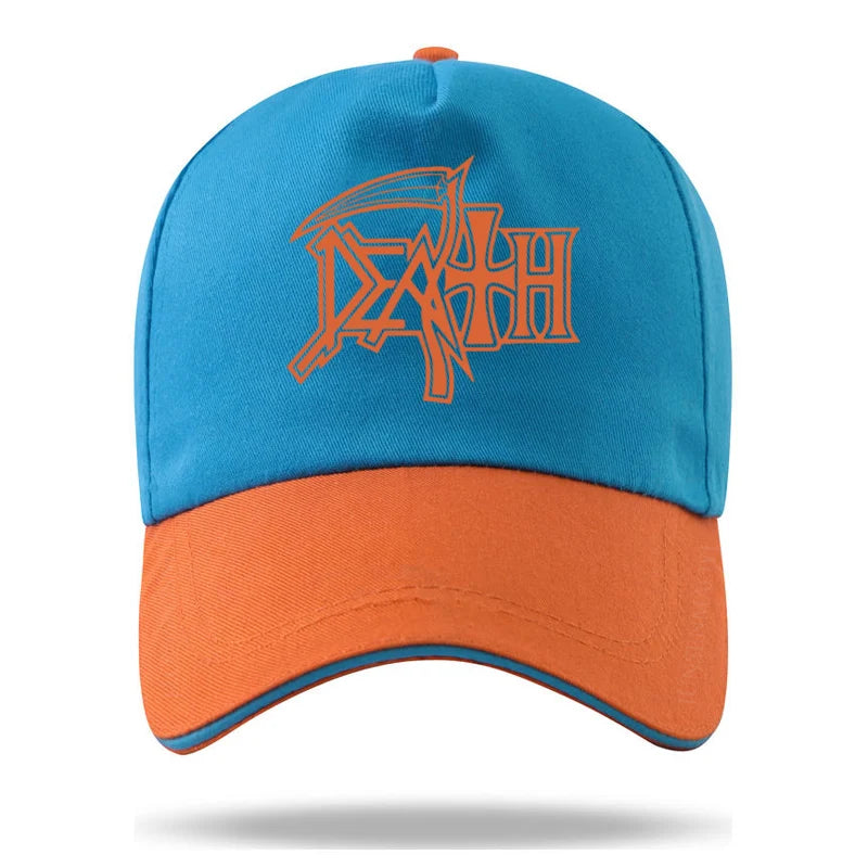 DEATH Cap METAL Hat Baseball Cap Casquette Hats Fitted Casual Dad Hats for Men Women Unisex - Premium Baseball cap from Lizard Vigilante - Just $22.99! Shop now at Lizard Vigilante