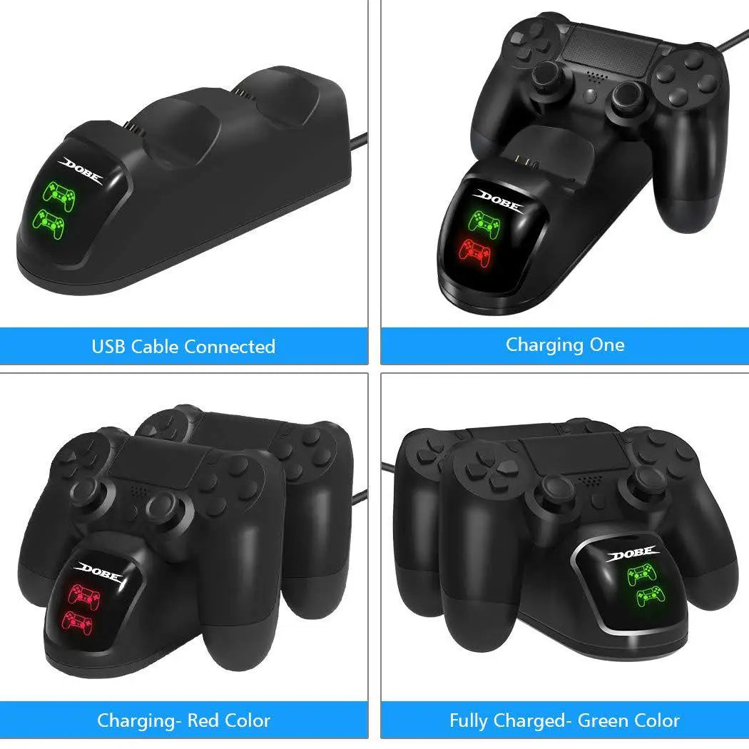 PS4 Controller Charger Dock Station by DUTRIEUX - Premium video game controller from Lizard Vigilante - Just $25.99! Shop now at Lizard Vigilante