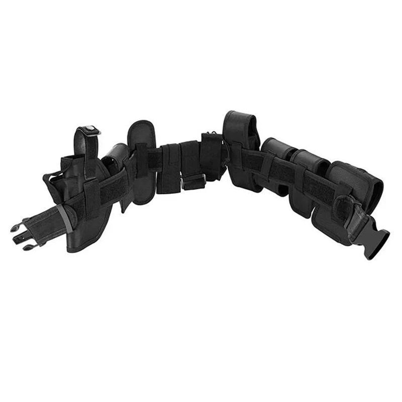 Adjustable Tactical Waist Support Police Duty Utility Belts With Pouch 10 pcs Military Training Guard Duty Belt - Premium  from Lizard Vigilante - Just $16.99! Shop now at Lizard Vigilante