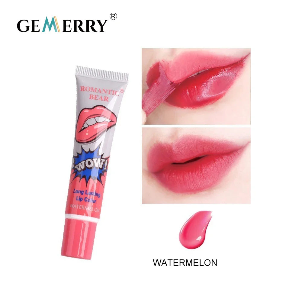 Gemerry 6 Colors Peel Off Lipstick Magic Sexy Makeup Long Lasting Lip Gloss Beauty Waterproof Lip Stick Women Cosmetic