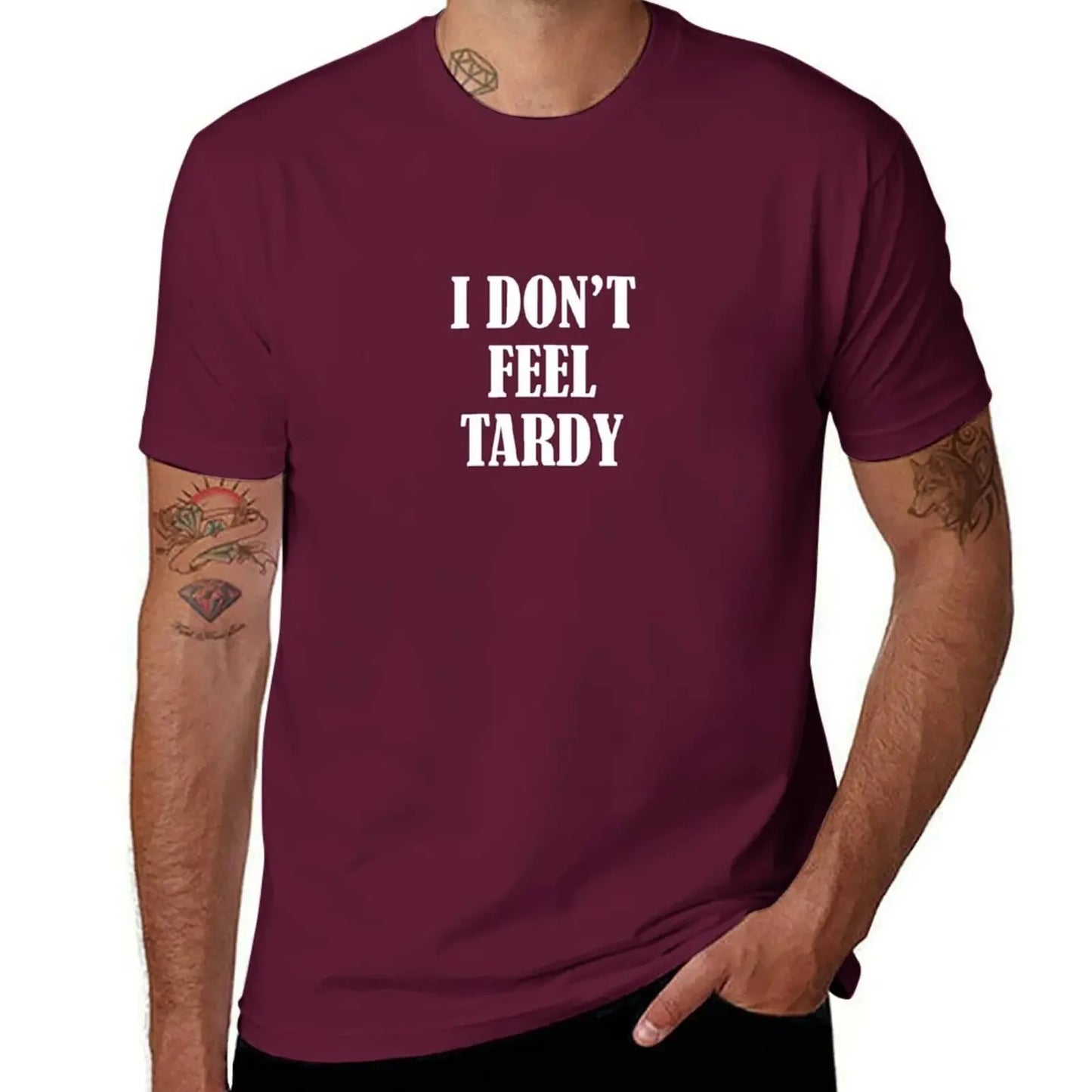 Van Halen "I Don’t Feel Tardy" T-Shirt – Funny Anime Graphic Tee for Men - Premium T-Shirt from Lizard Vigilante - Just $22.88! Shop now at Lizard Vigilante