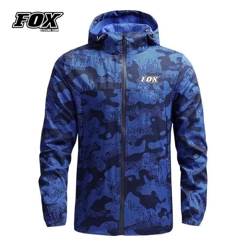 Motorcycles Men Waterproof Jacket FOX Cycling Team Downhill MTB Raincoat Mountain Bike Windbreaker Jaqueta Masculina Motoqueiro - Lizard Vigilante